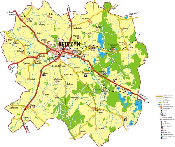 Mapa Gminy Kętrzyn